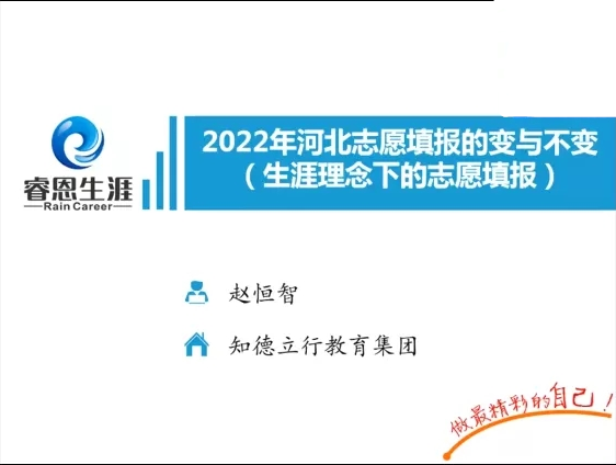 知马教育微课堂第2期|2022年河北志愿填报的变与不变